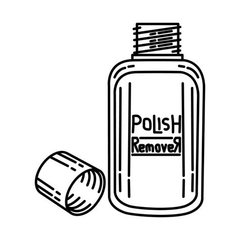 Nail Polish Remover Liquid Icon. Doodle Hand Drawn or Outline Icon Style 4474220 Vector Art at ...