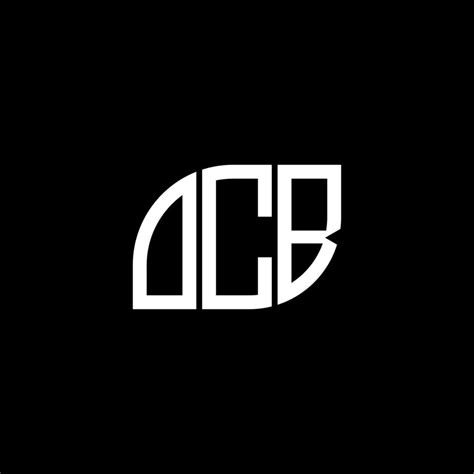 OCB letter logo design on BLACK background. OCB creative initials ...