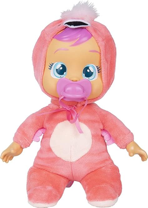 Amazon.com: Cry Babies Tiny Cuddles Fancy - 9 inch baby doll, cries real tears, pink ...