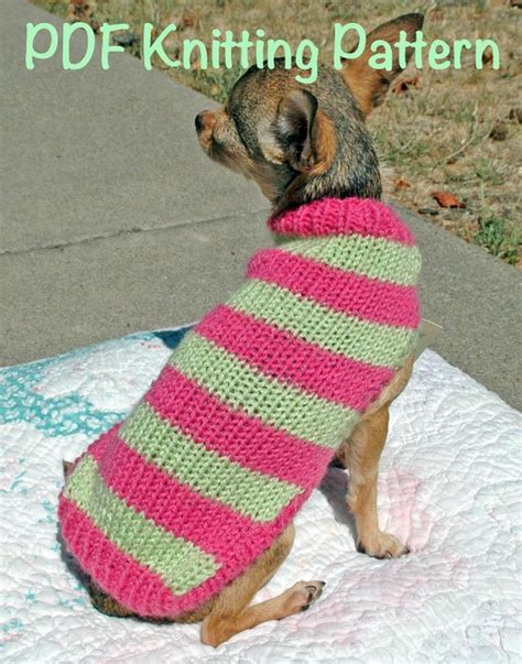 Easy & Cute Dog Sweater Knitting Pattern | Etsy UK