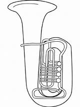 Tuba Drawing At GetDrawings  Free Download sketch template