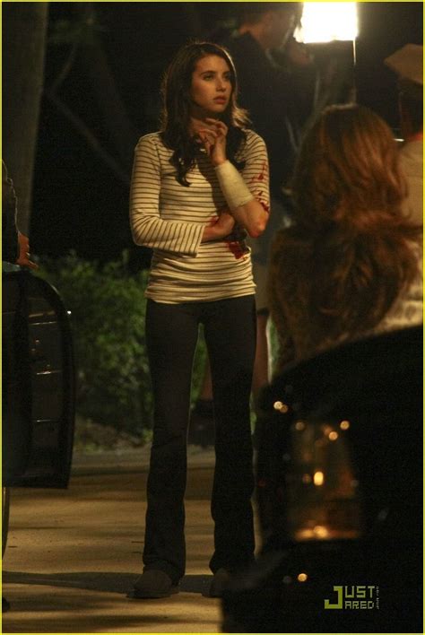 Emma Roberts on the set of Scream 4 - Emma Roberts Photo (14862068) - Fanpop