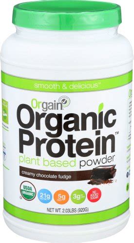 Lowest Price! Orgain Plant-Based Creamy Chocolate Fudge Protein Powder ...