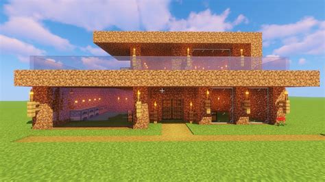 30% DIRT HOUSE TUTORIAL | How to Build a Dirt House in Minecraft - YouTube