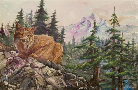 Morning Lynx Painting by Sherry Shipley - Fine Art America