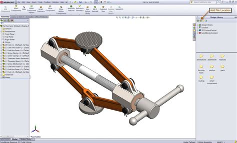 Using the SOLIDWORKS Design Library for Quick Access to Files