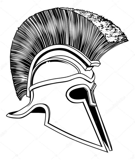 Spartan Helmet Drawing at GetDrawings | Free download