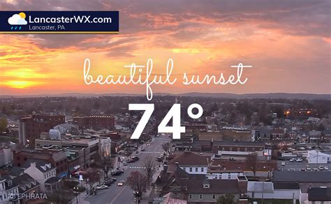 Lancaster Weather on Twitter: "Did you enjoy the warmth today? Take a look at your window and ...