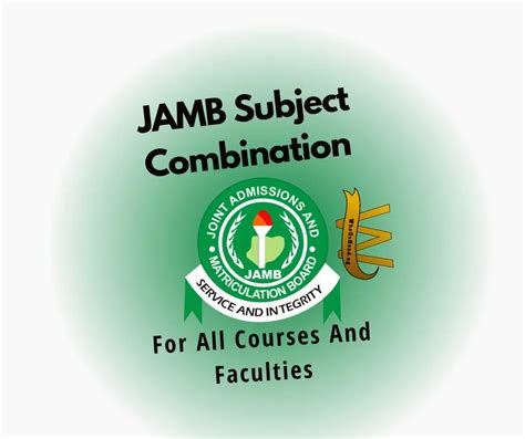 Jamb Subjects Combination 2023