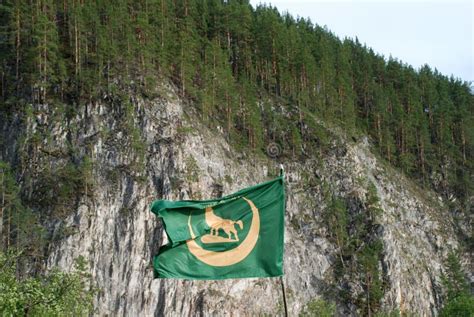 Flag of the Union of Bashkir Youth. Stock Photo - Image of bashkir ...