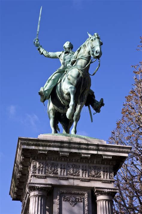 General Lafayette Statue Lafayette Park Autumn Washington DC Stock Photo - Image of fall ...