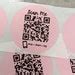 QR Code Stickers Custom QR Code Thermal Printer Label Instagram Social Media Stickers for Small ...