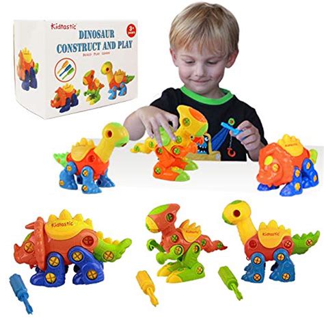 Kidtastic Dinosaur Toys, STEM Learning (106 pieces), Take Apart Fun ...