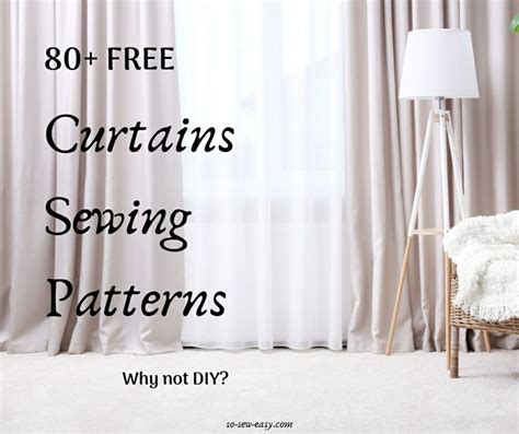 Best FREE 80+ Curtains Sewing Patterns | So Sew Easy | Curtain sewing ...