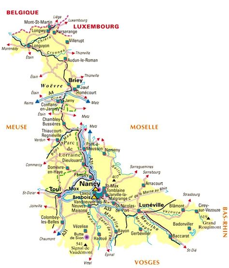 Carte Meurthe et Moselle Archives - Voyages - Cartes