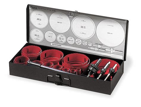 Hole Saw Kit, Bi-Metal Tooth Material, Impact Rated No - Grainger