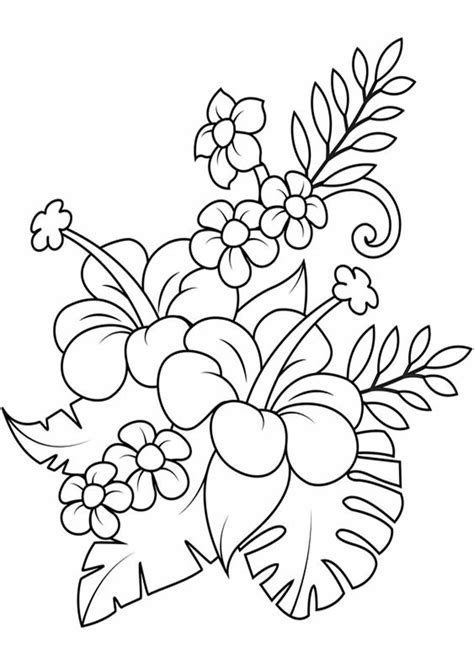 Free & Easy To Print Flower Coloring Pages - Tulamama