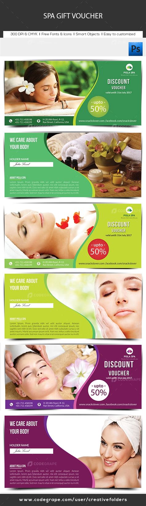 SPA Gift Voucher - Prints | CodeGrape