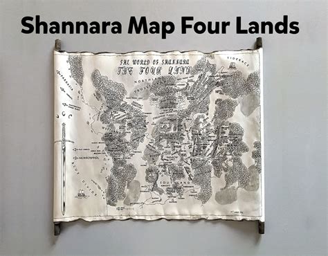 Shannara Map the Four Lands Map the Shannara Chronicles Map - Etsy