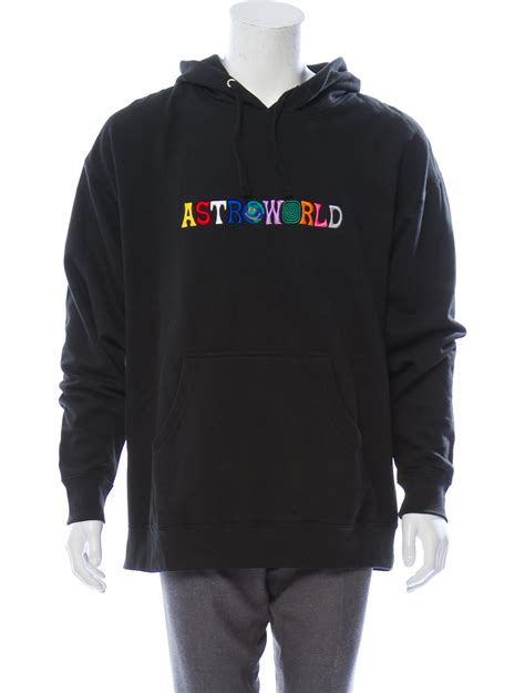 Travis Scott 2018 Astroworld Embroidered Hoodie - Black Sweatshirts & Hoodies, Clothing ...