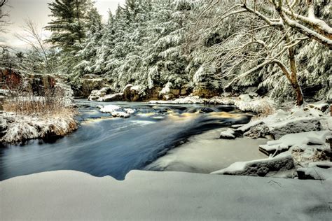 Fresh Blanket of Snow - Eau Claire River, Hogarty, Wisconsin | Eau claire, Wisconsin, Outdoor