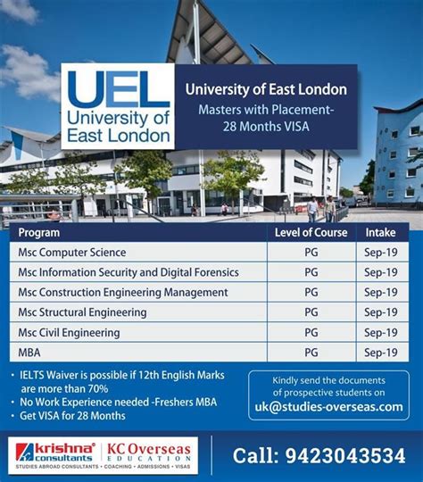 Study in UK - University of East London | Uk universities, International students, Mba in uk