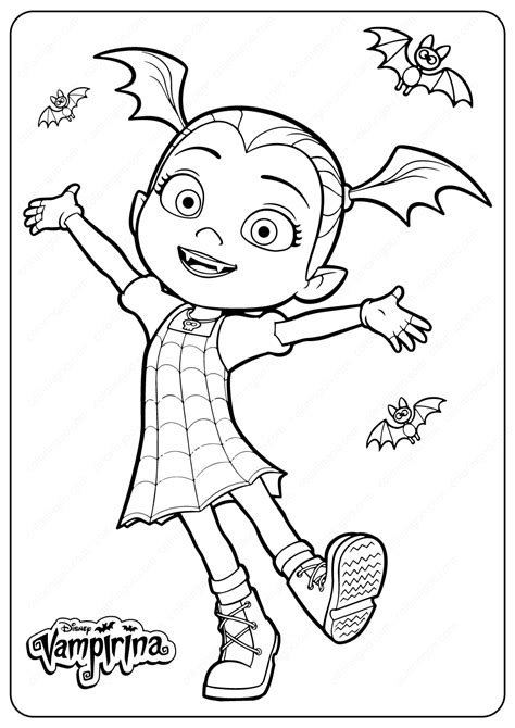 Vampirina Coloring Pages For Girls