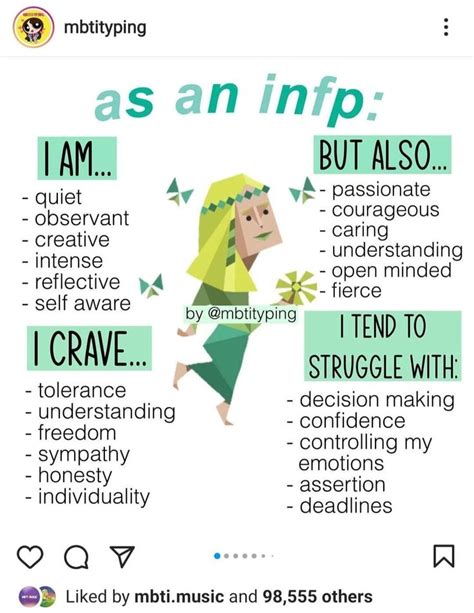 Pin by Pökinha .9 on Personalities in 2021 | Infp personality type ...