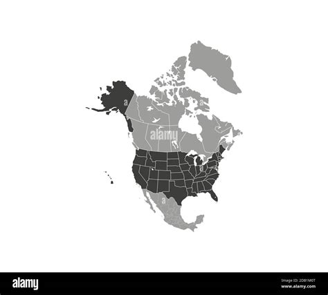 USA on North America map vector. Vector illustration Stock Vector Image & Art - Alamy