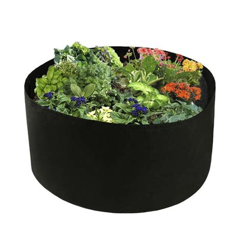 Fabric Raised Garden Bed, 50 Gallons Round Planting Container Grow Bags ...