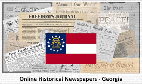 Georgia Online Historical Newspapers - Old Newspaper Research