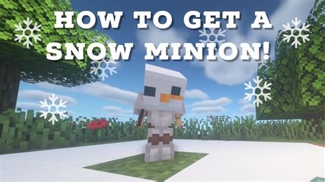 How to get a * SNOW * Minion - SkyBlock - Hypixel (Minecraft) - YouTube