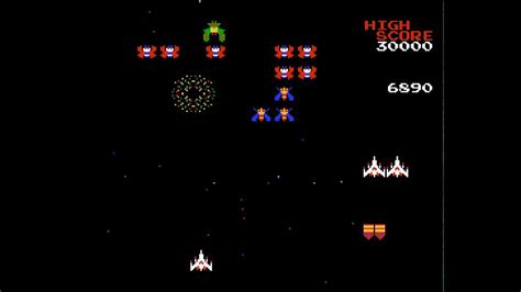 Galaga Walkthrough/Gameplay NES HD 1080p - YouTube