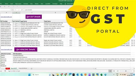 GST HSN TRACKER - Get GST, HSN/SAC Details Direct from GST Portal in ...
