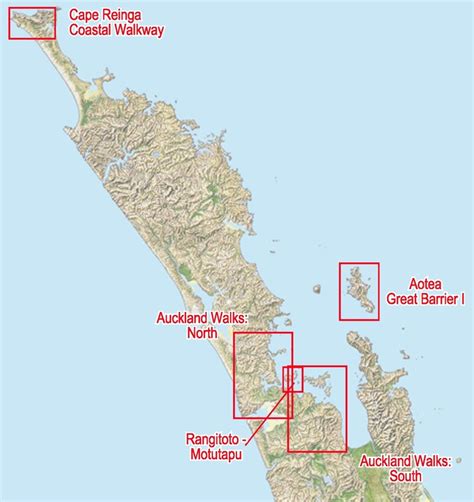 Aotea Great Barrier Island topographic map - NewTopo (NZ) Ltd