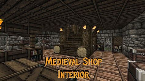 Medieval Shop interior Minecraft Project