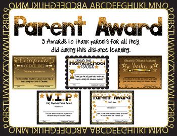 Awards | Distance Learning Parent Awards!!! by A Willow Tree | TPT