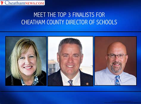 TOP 3 FINALISTS SELECTED FOR DIRECTOR OF SCHOOLS - Cheatham County News