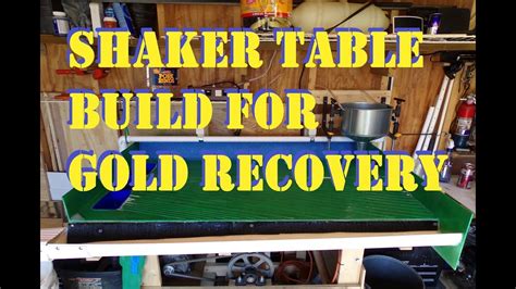 How to build a shaker table for gold recovery - YouTube