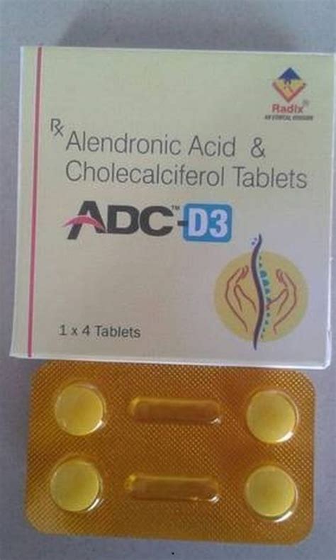 Women Medicine Grade Alendronic Acid 70 mg & Cholecalciferol 70 mcg ...