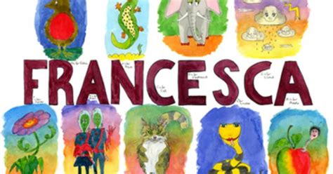 francesca name | Hand drawn names for children | Francesca | Pinterest ...