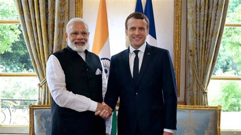 French president Emmanuel Macron accepts Narendra Modi's invitation to visit India; convening ...