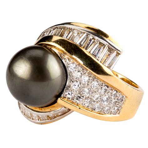 Tahitian Pearl Ring - Renaissance Antiques