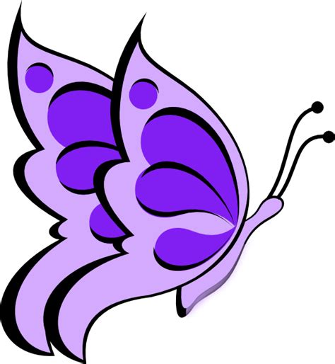 Butterfly Purple Light 05 Clip Art at Clker.com - vector clip art online, royalty free & public ...