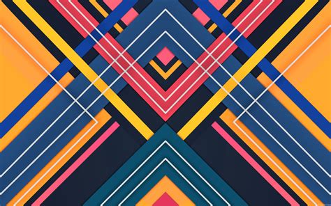 Download Lines Colors Abstract Geometry HD Wallpaper