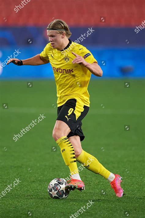 Erling Haaland Dortmund Action Editorial Stock Photo - Stock Image ...