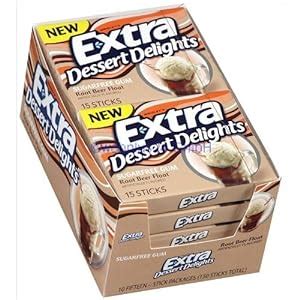 Amazon.com : Extra Dessert Delights Sugarfree Gum Root Beer Float ...