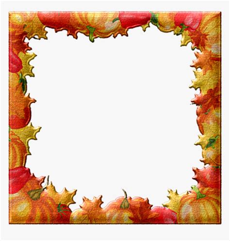 Transparent October Border Clipart - Fall Leaves Powerpoint Background ...