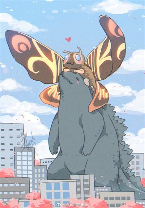 Godzilla X Mothra Fan Art