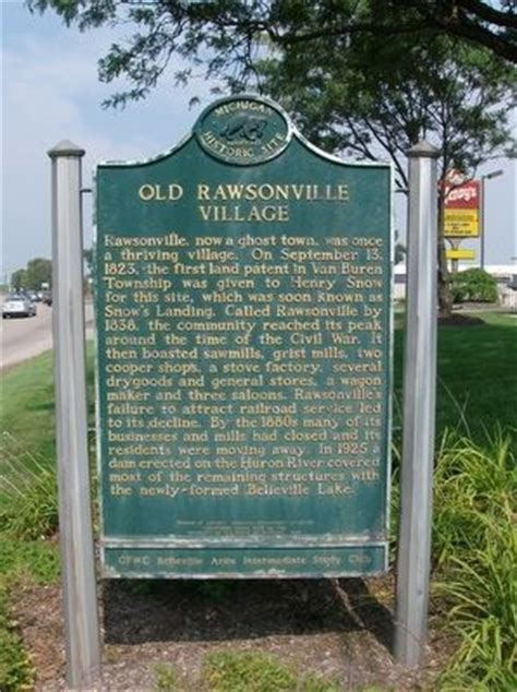 Old Rawsonville Village Historical Marker